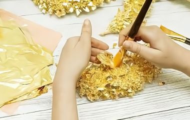 Gilding with modern gold