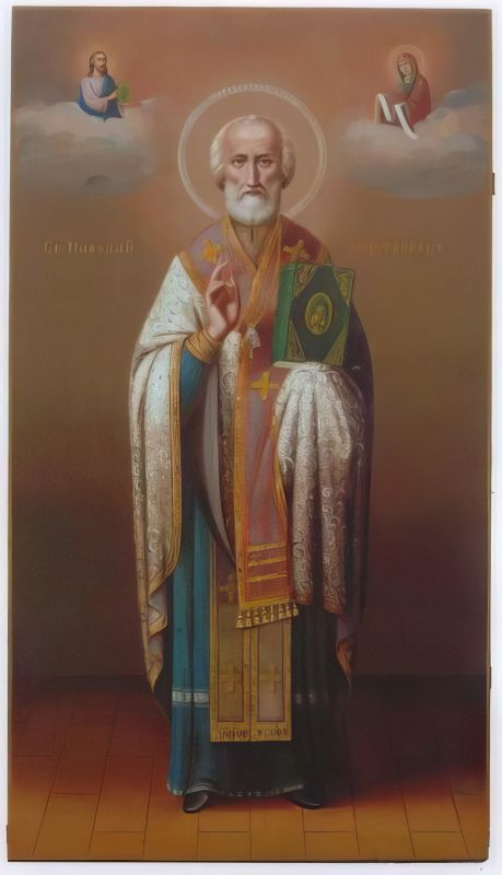 Святий Миколай мірна ікона писана