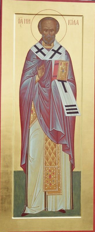 Рукописная мерная икона Св. Николая
